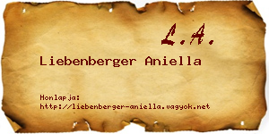 Liebenberger Aniella névjegykártya